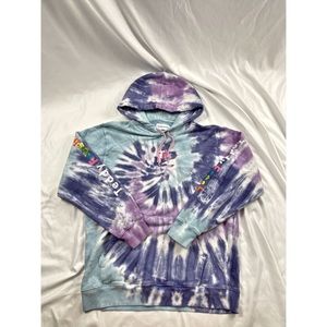 Teddy Fresh tie-die hoodie size Large